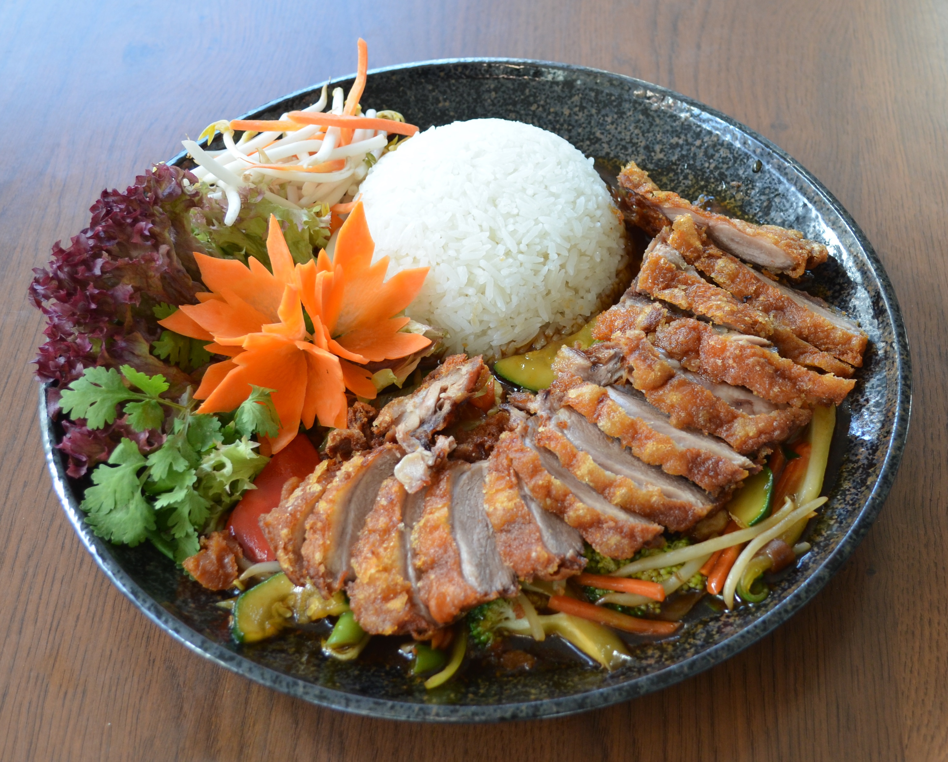 Knusprig gebackene Ente